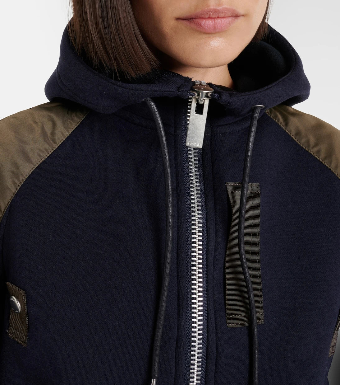 Sacai - جاكيت من مزيج القطن والتويل