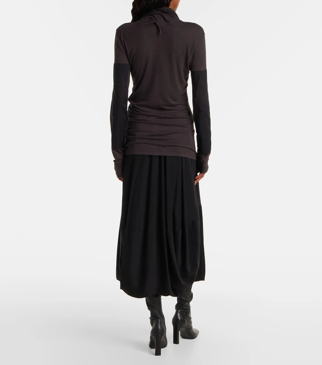 Lemaire - Tie-neck jersey top