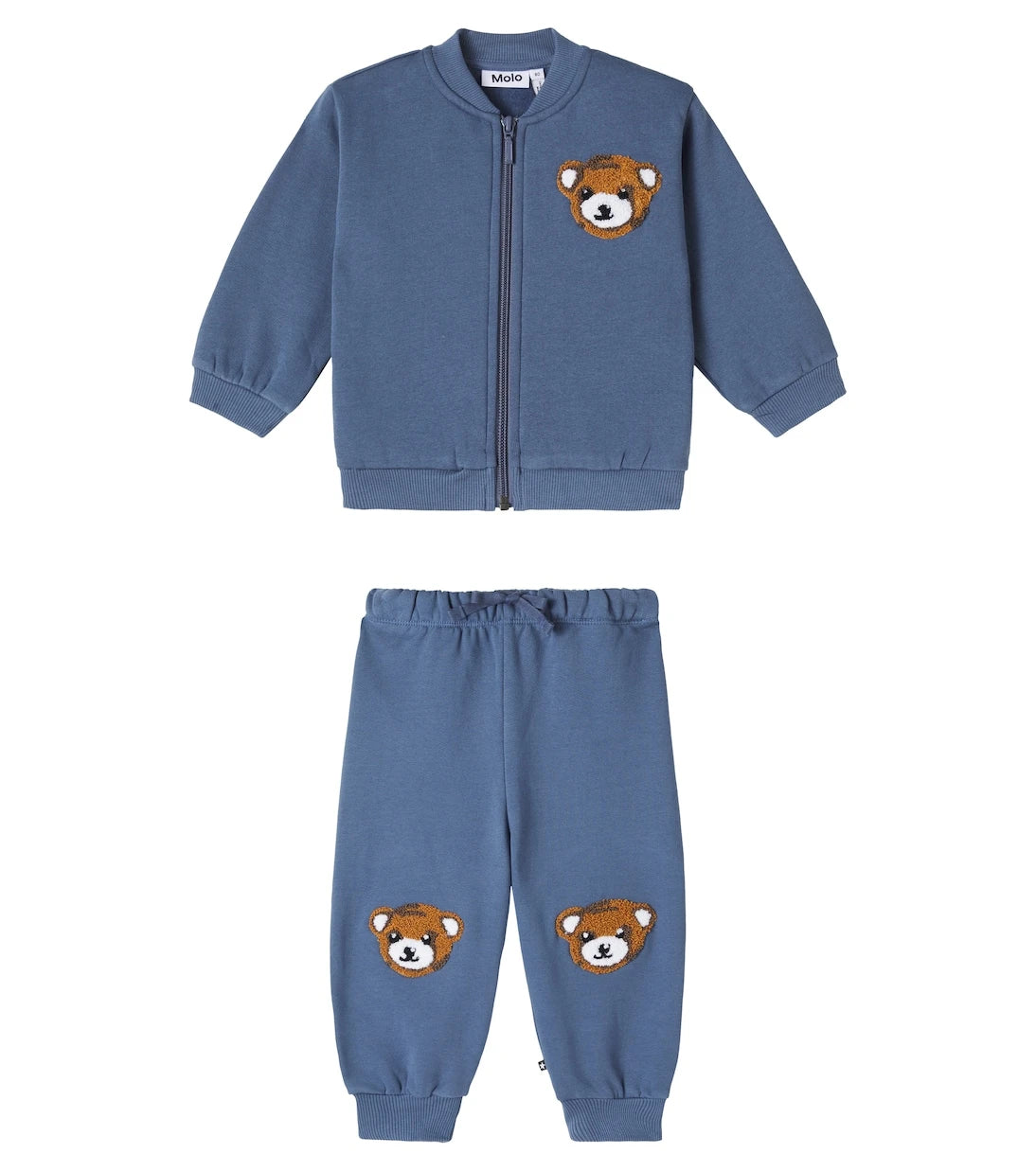 Molo - Baby embroidered cotton tracksuit