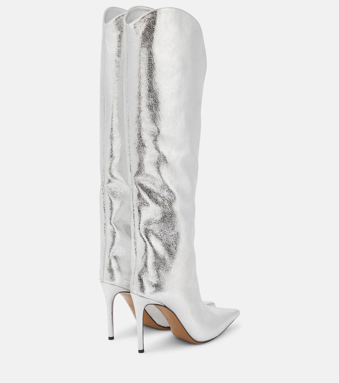 Alexandre Vauthier - Metallic leather over-the-knee boots