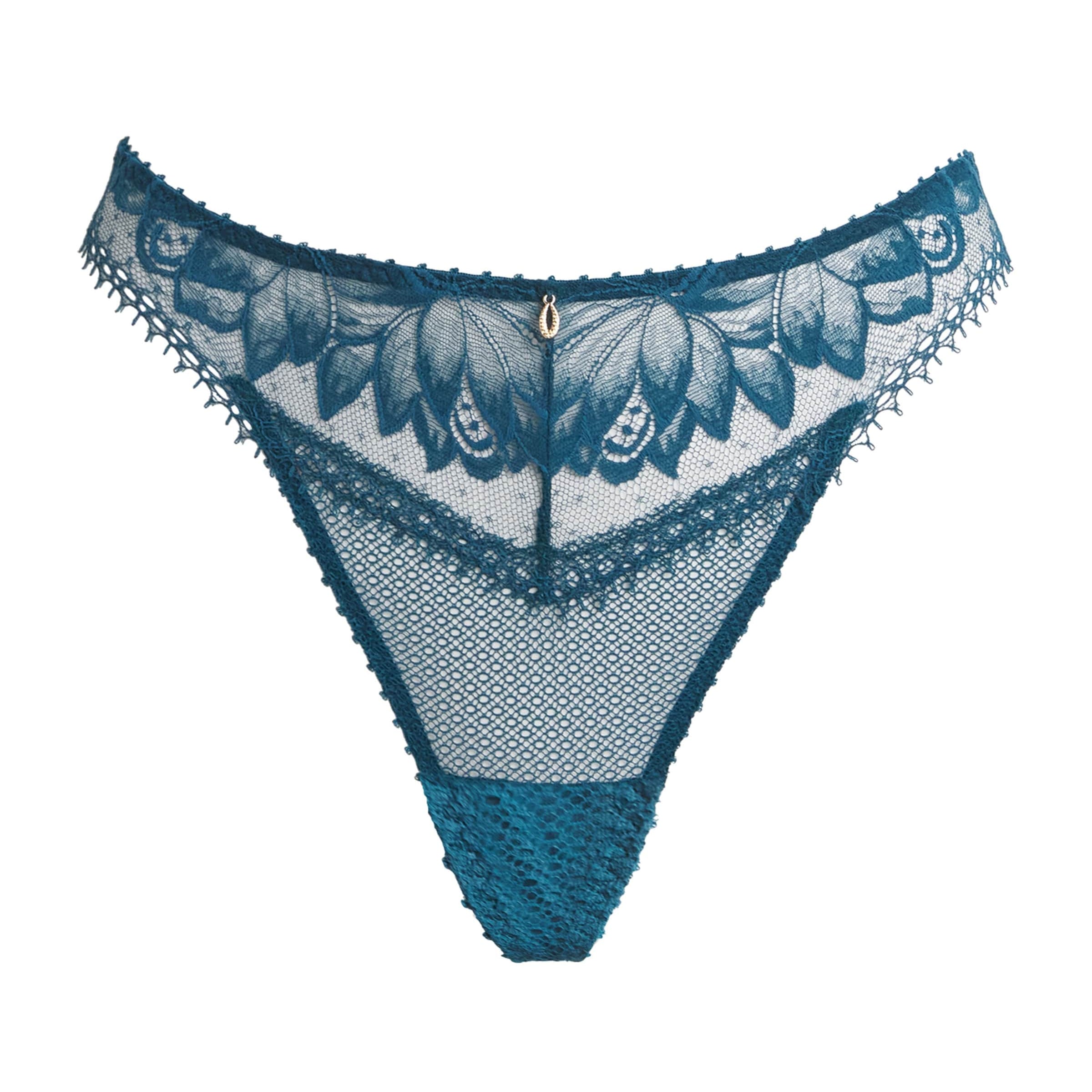 Blue Cotton Flawless Love Tanga Briefs