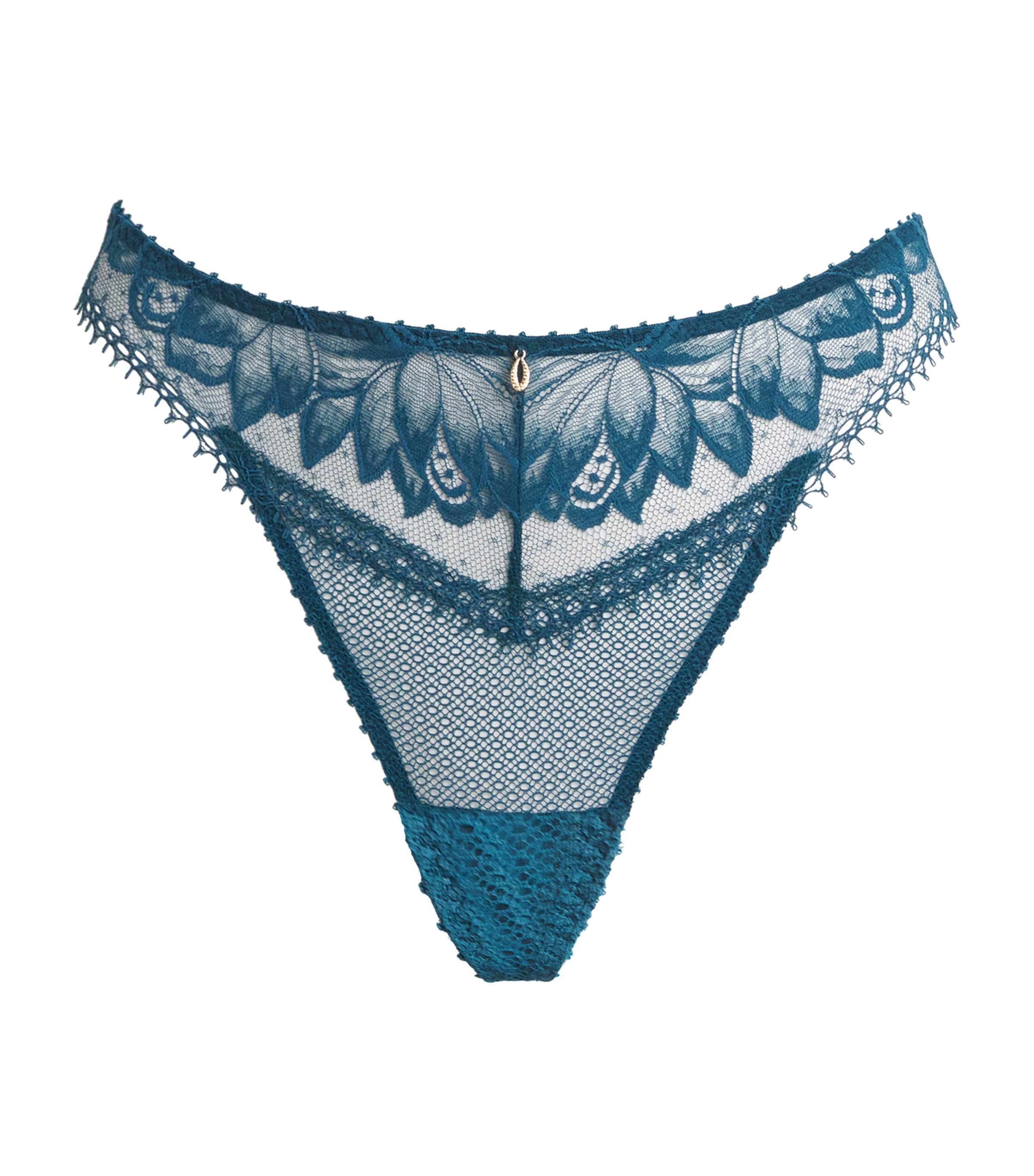 Blue Cotton Flawless Love Tanga Briefs
