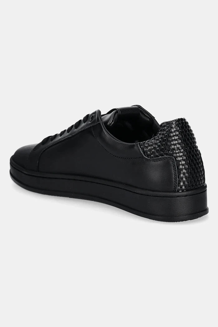 Кожени маратонки Calvin Klein LOW TOP LACE UP WOVEN