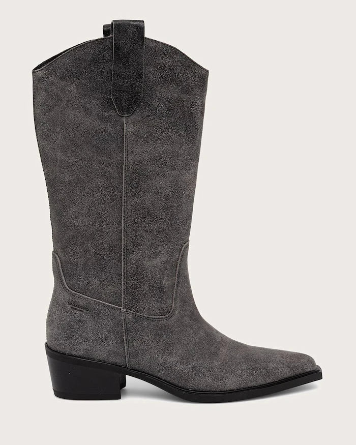 Vagabond Shoemakers kadın deri kalın topuklu kovboy botu KELSEY