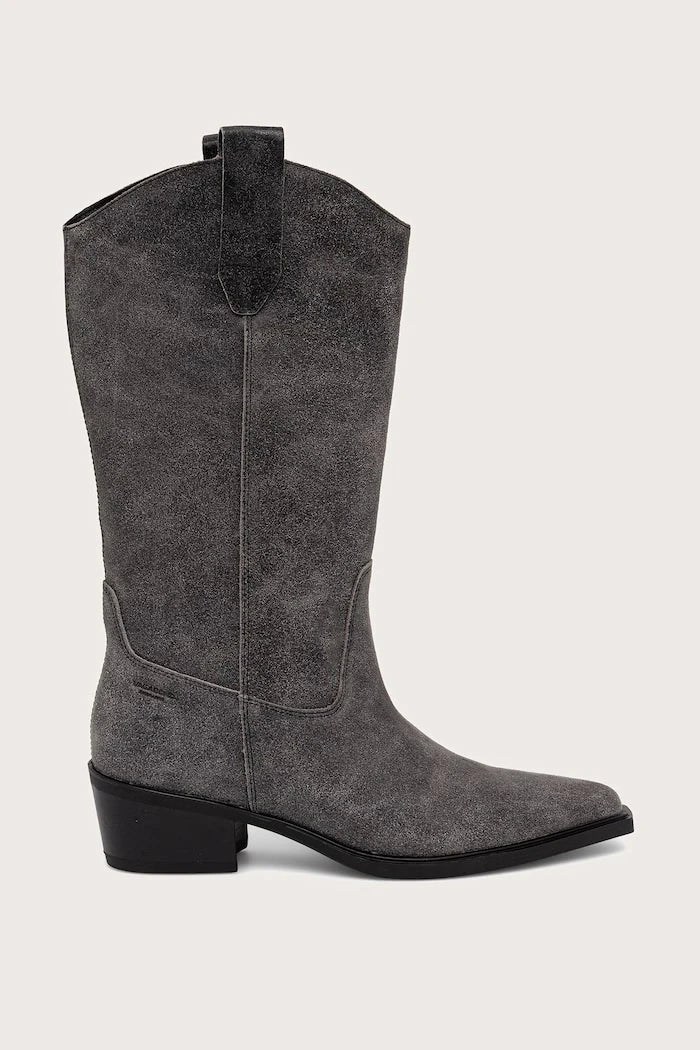 Vagabond Shoemakers kadın deri kalın topuklu kovboy botu KELSEY