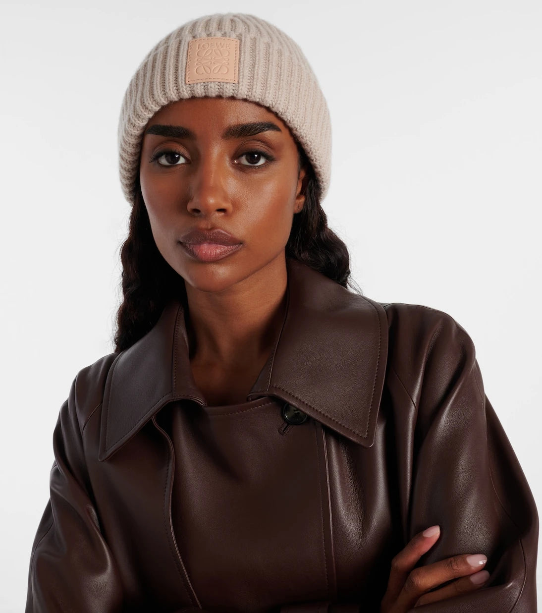 Loewe - Anagram ribbed-knit cashmere beanie