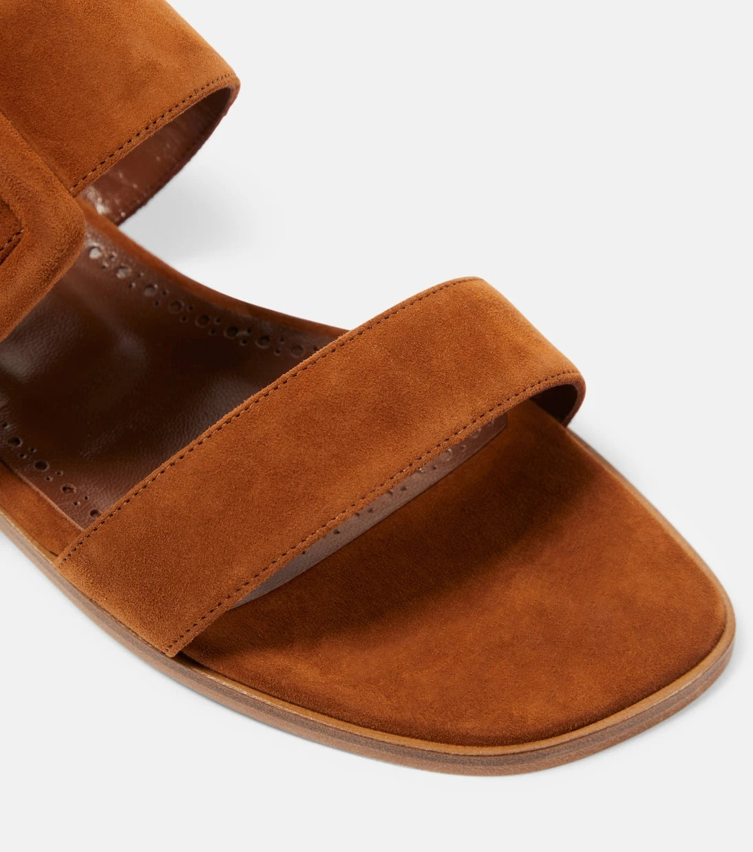Manolo Blahnik - Titubaflat suede sandals