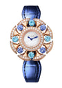 Rose Gold, Diamond, Topaz and Tanzanite Divas' Dream Watch 33mm