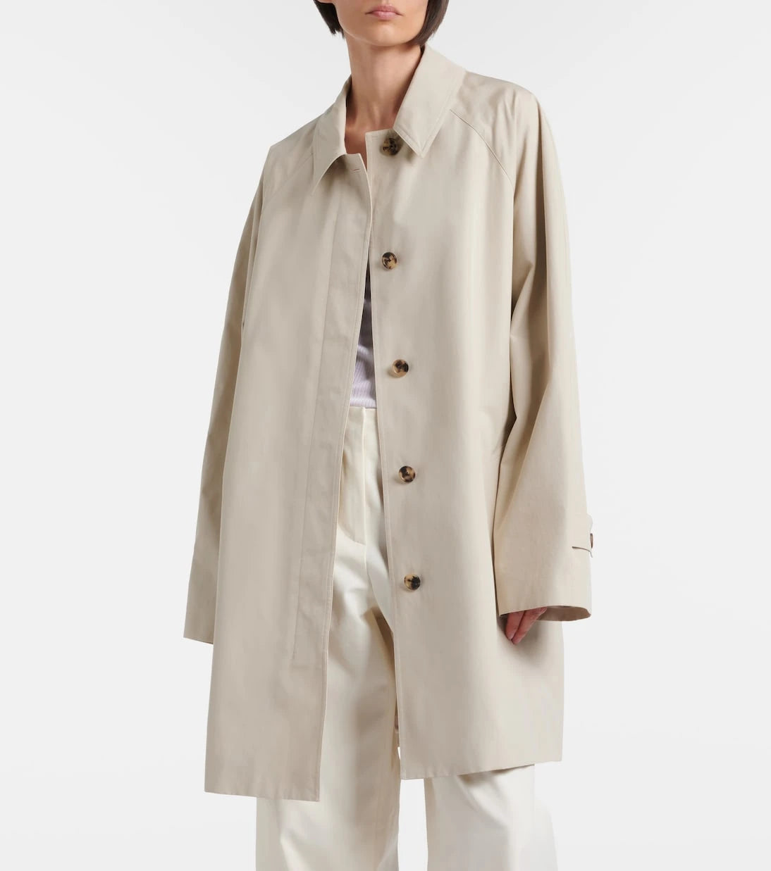The Row - Amaya belted cotton car coat