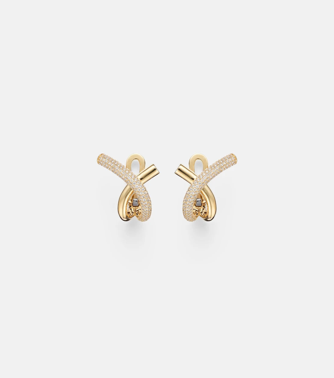 Engelbert - 18kt gold earrings with diamonds