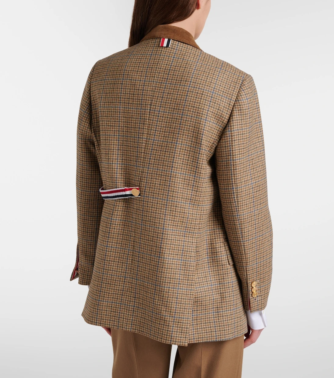 Thom Browne - Gunclub ekose yün blazer