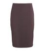 Burgundy Soft Lounge Midi Skirt