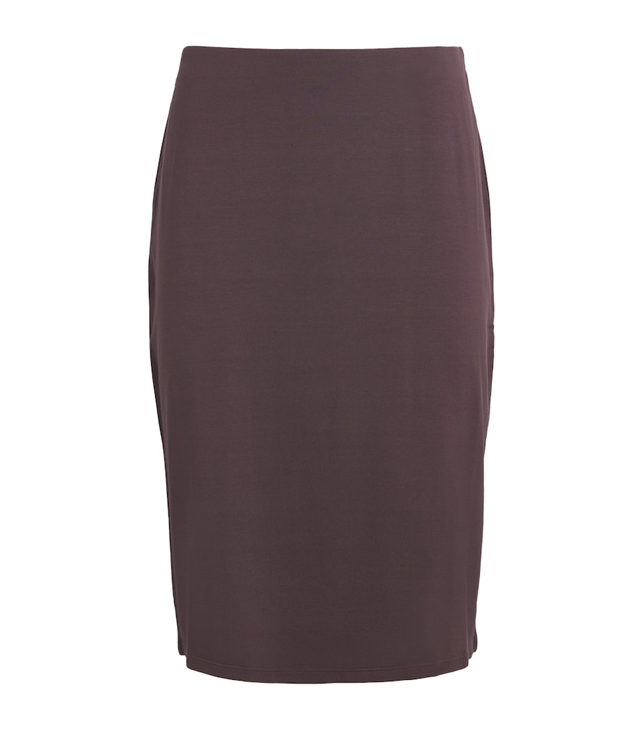 Burgundy Soft Lounge Midi Skirt