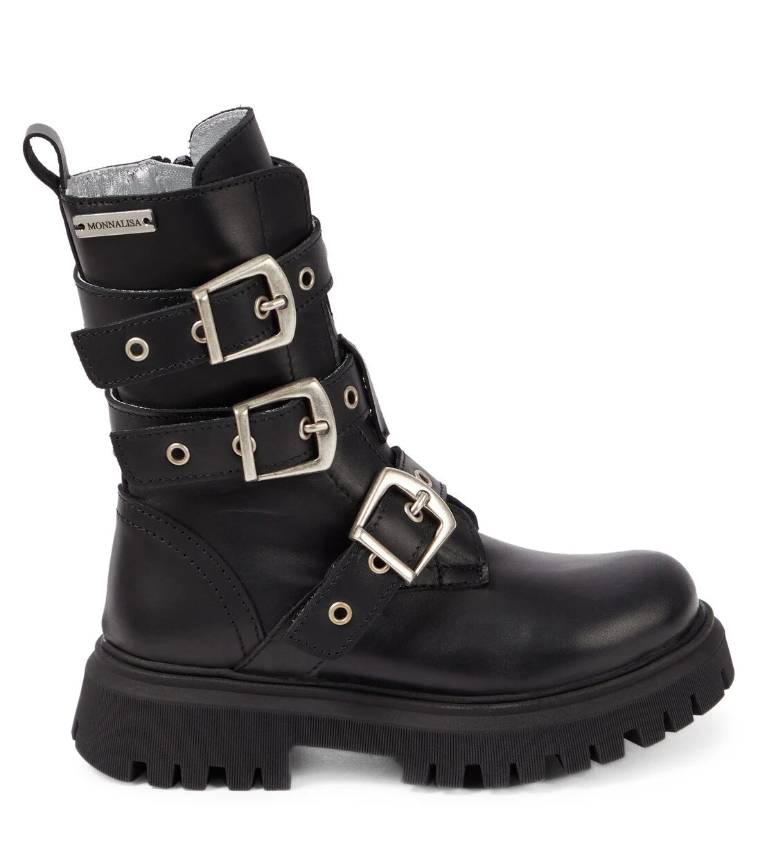Monnalisa - Leather biker boots