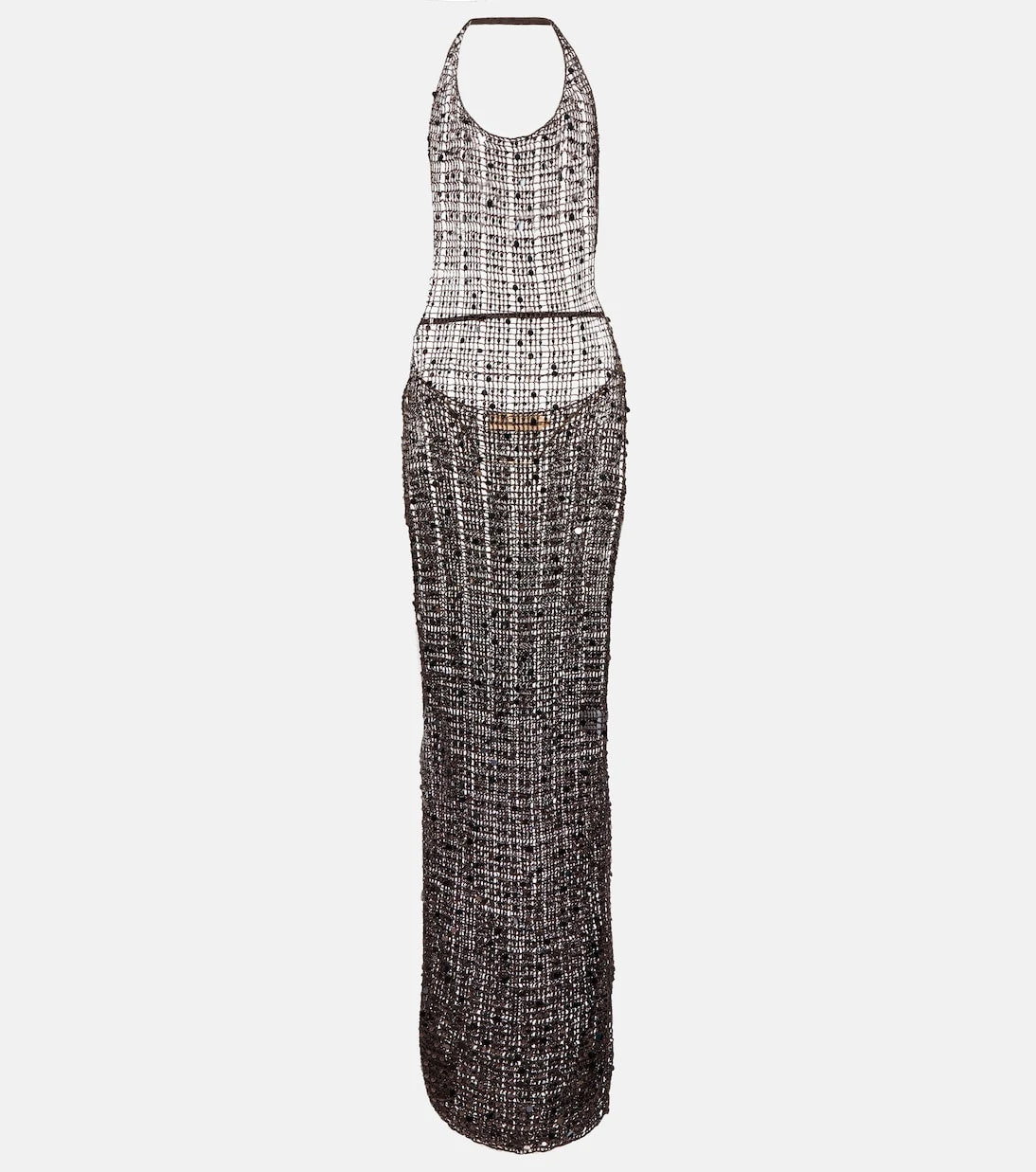 Aya Muse - Cutout sequined maxi dress