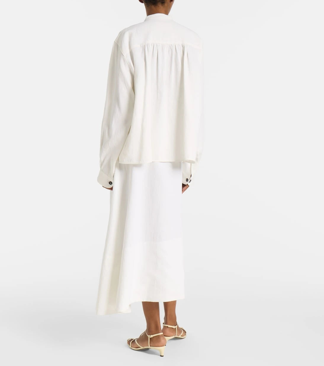 Jil Sander - Plissé linen shirt