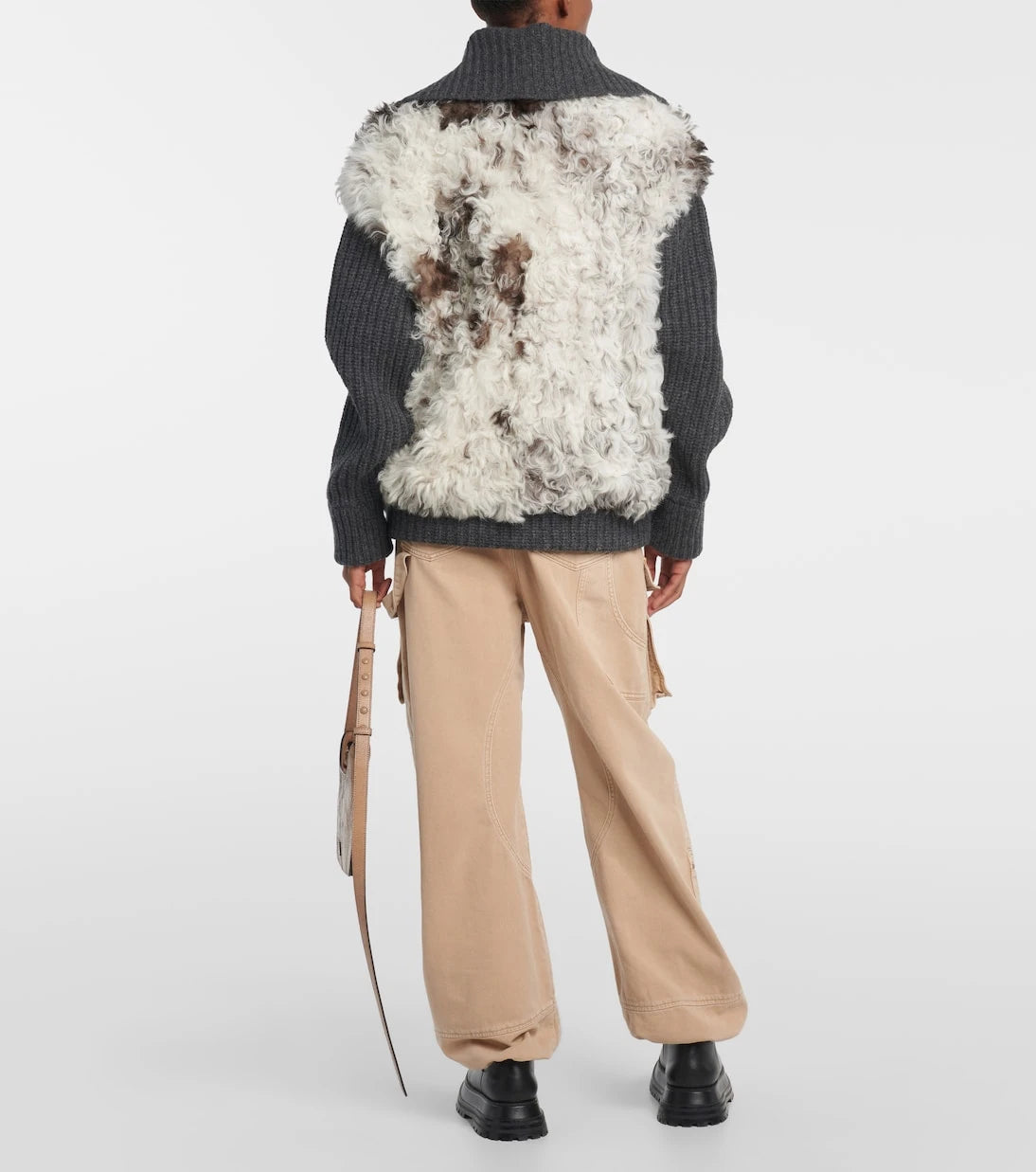 Alanui - The Big Chill shearling and wool jacket