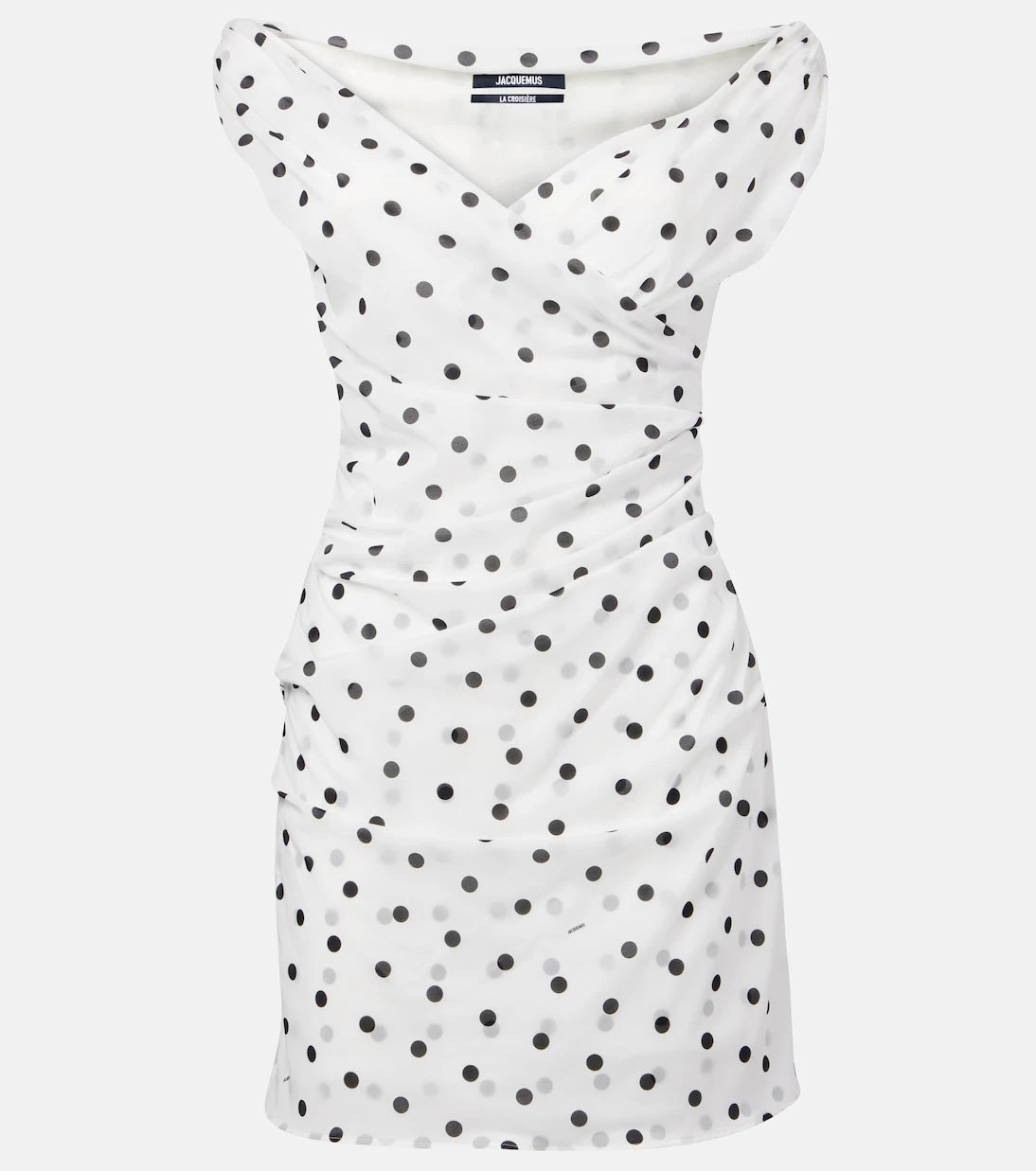Jacquemus - Rita draped polka-dot minidress