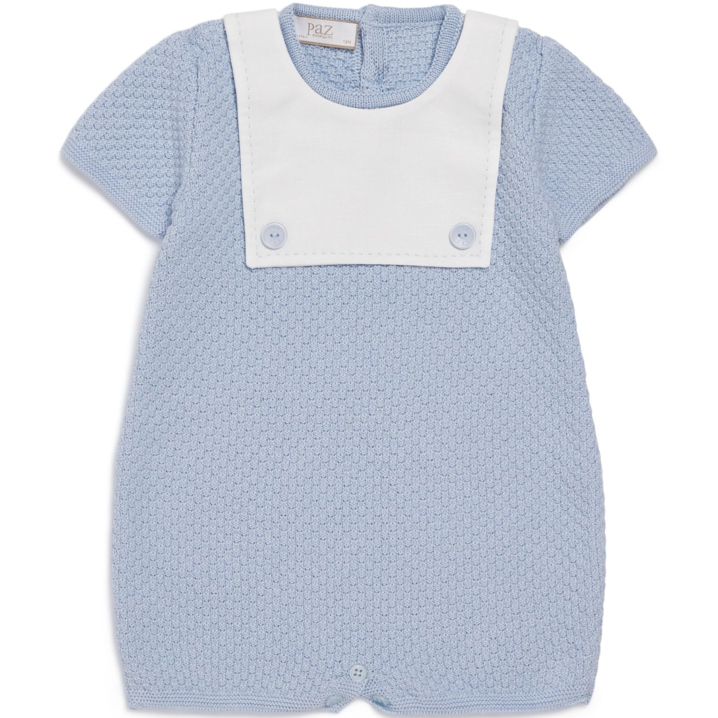 Paz Rodriguez Cotton Knitted Espuma Playsuit (1-24 Months)