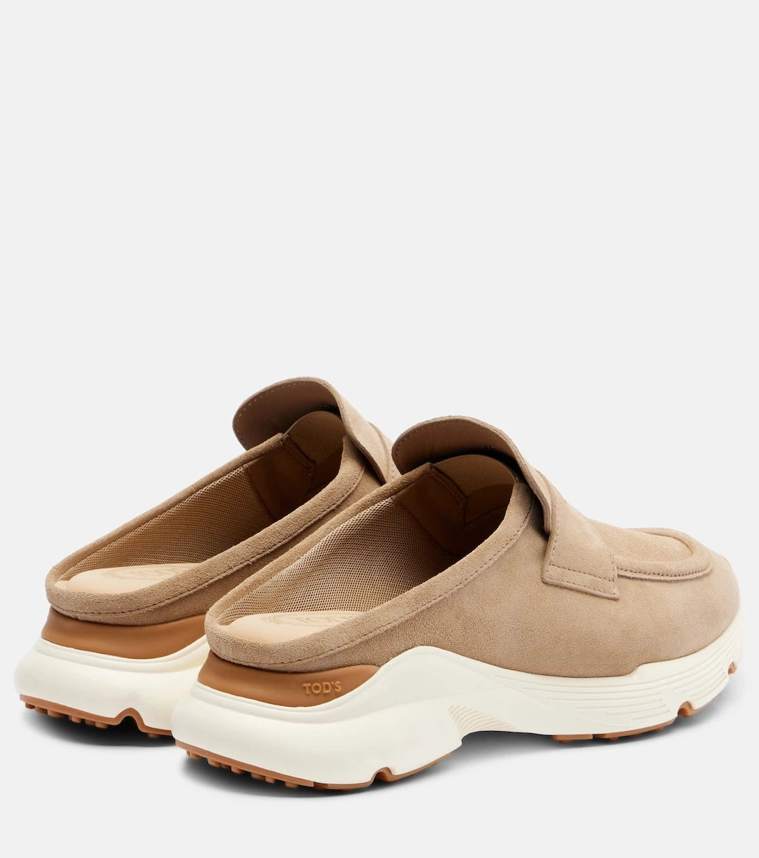 Tod's - Runner suede mules