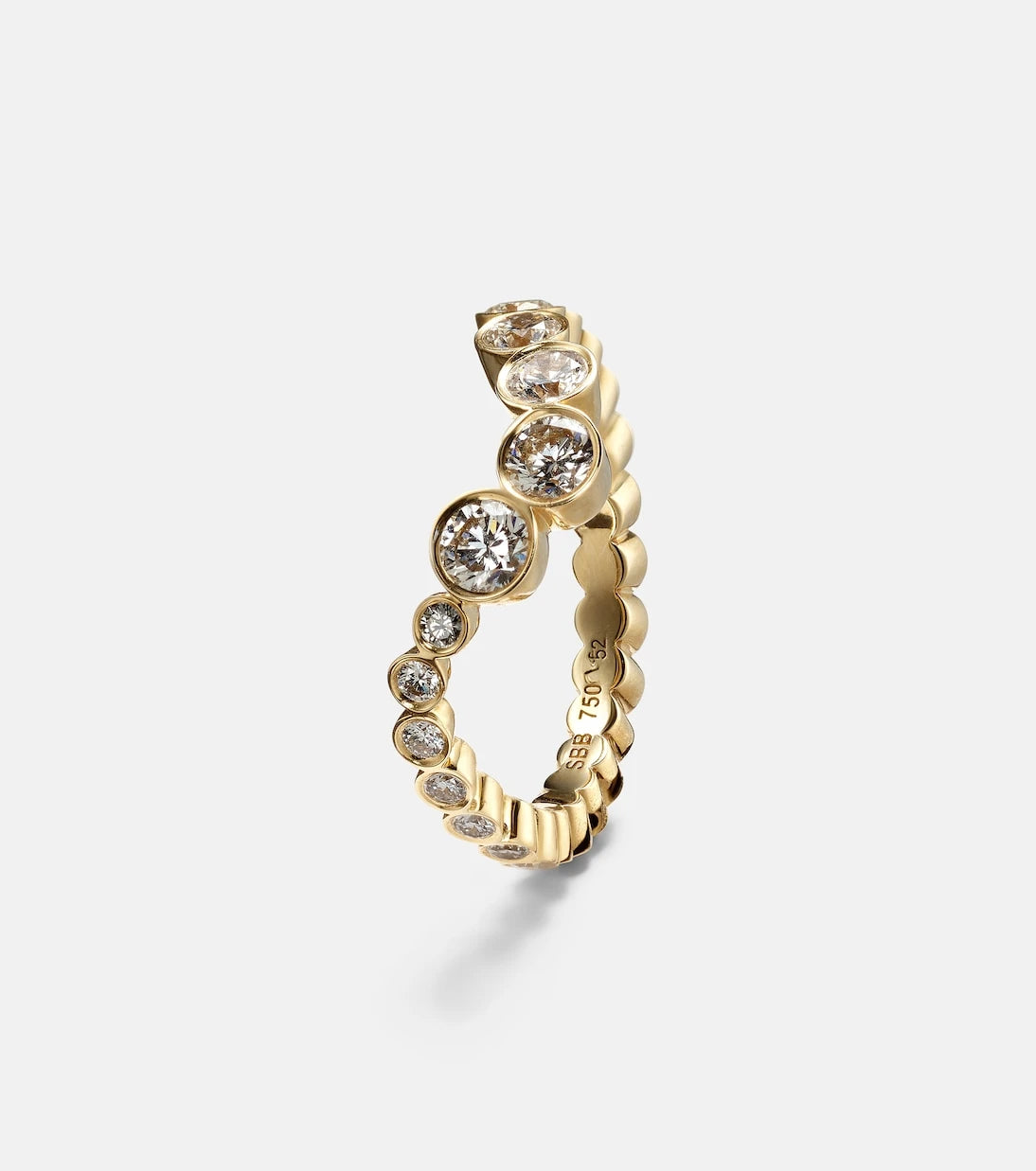 Sophie Bille Brahe - Ensemble Ocean 18kt gold ring with diamonds