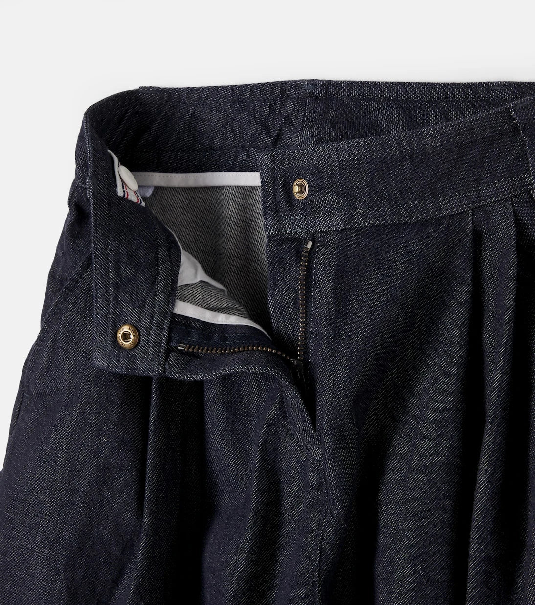 Moncler Enfant - Pleated wide-leg jeans