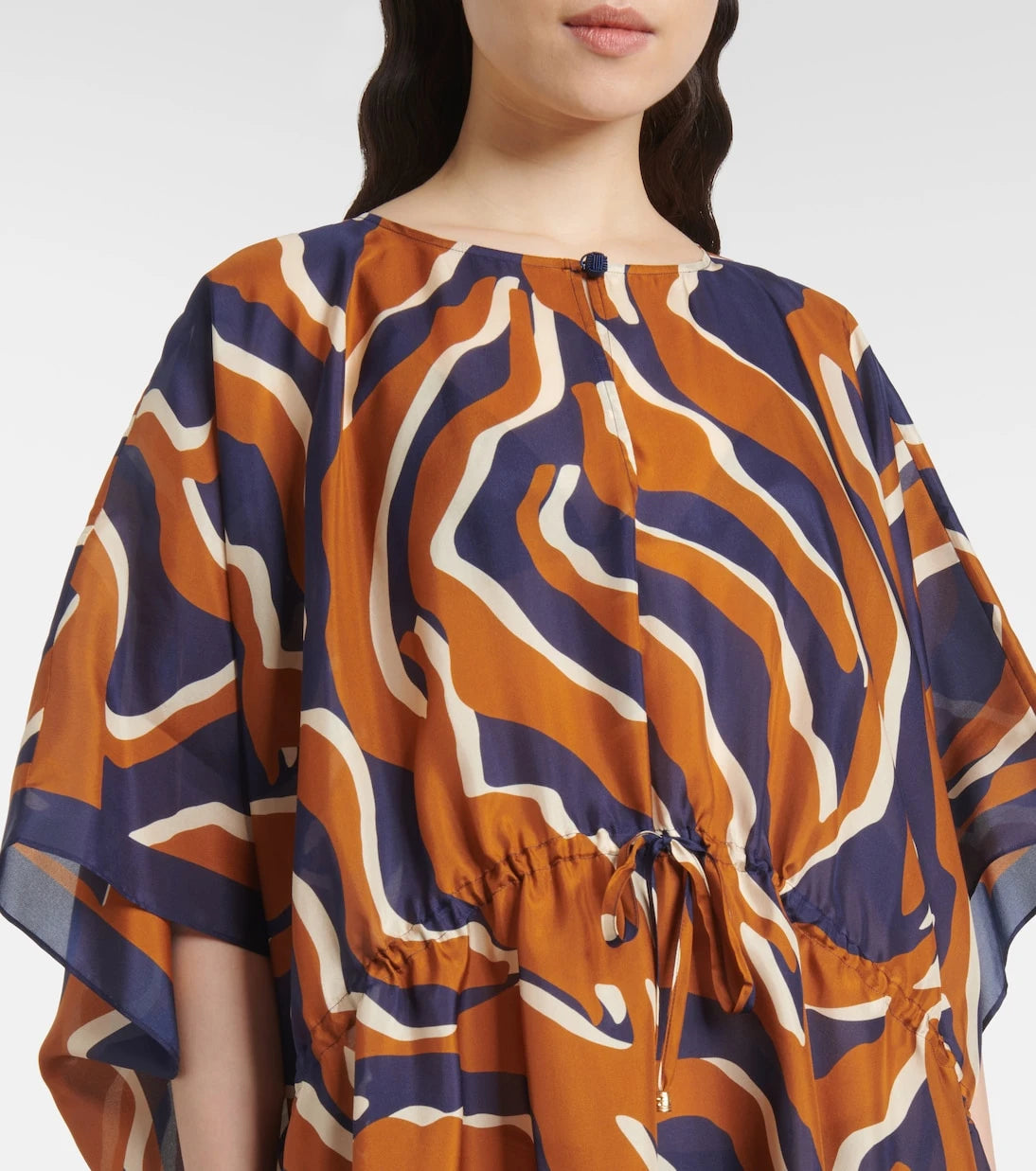 Eres - Archipel printed gathered silk kaftan