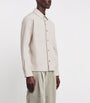 A.P.C. White Cotton Corduroy Leon Overshirt