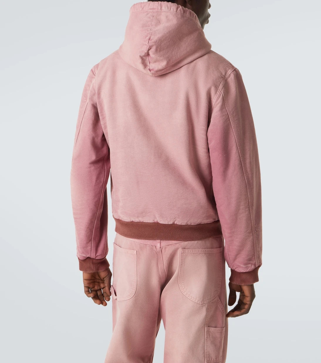 Auralee - Cropped cotton hoodie