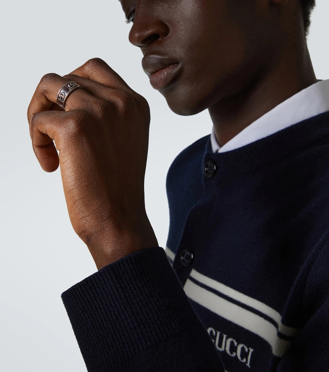 Gucci - Double G sterling silver ring