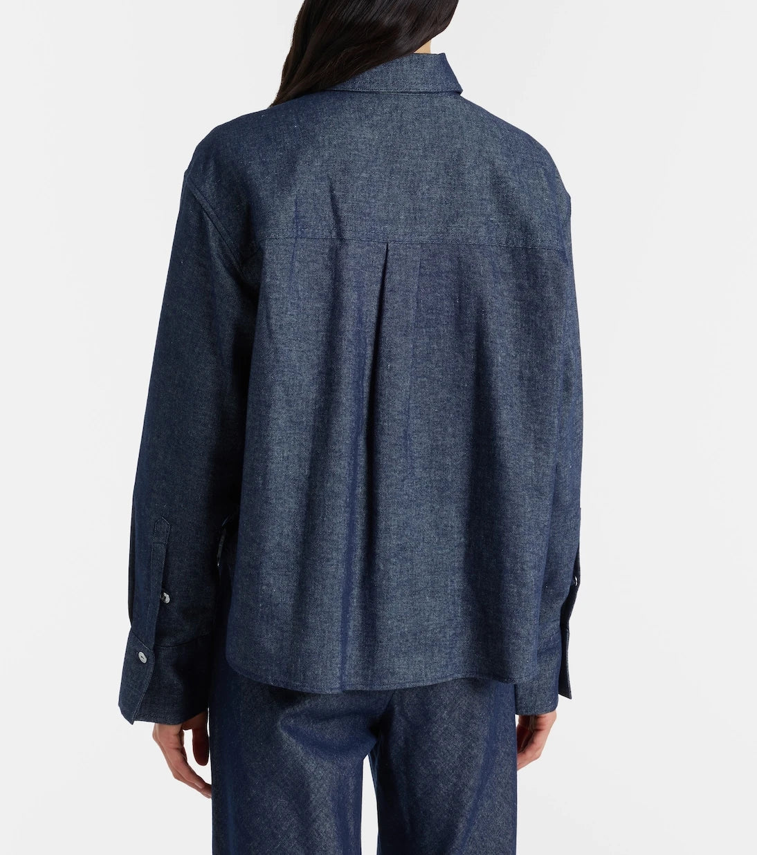 Vince - Cotton and linen chambray shirt