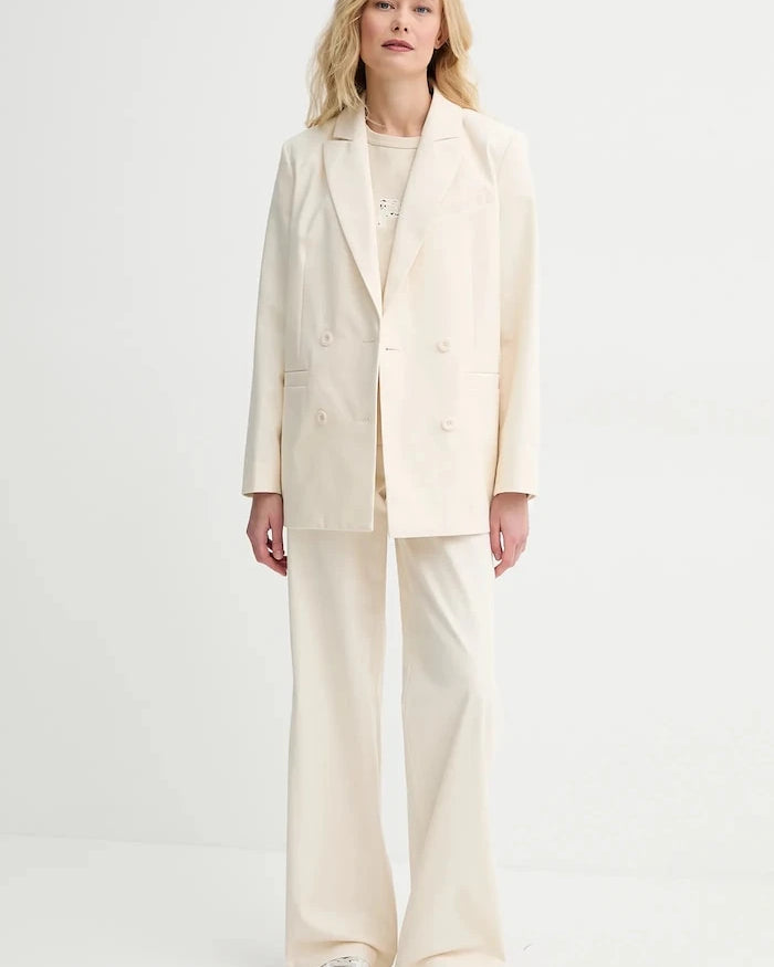 A.P.C. kadın pamuklu kruvaze blazer veste lucy