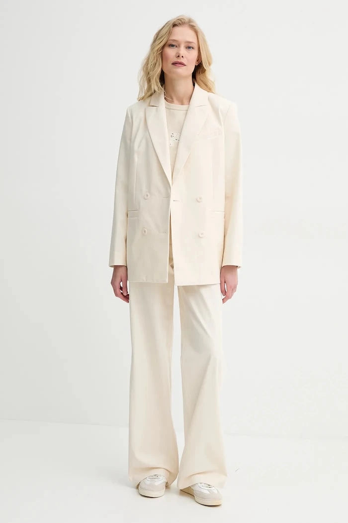 A.P.C. kadın pamuklu kruvaze blazer veste lucy