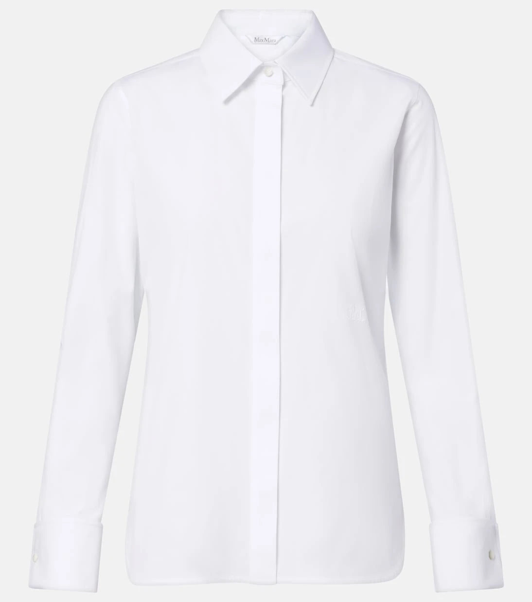 Max Mara - Cotton-blend poplin shirt
