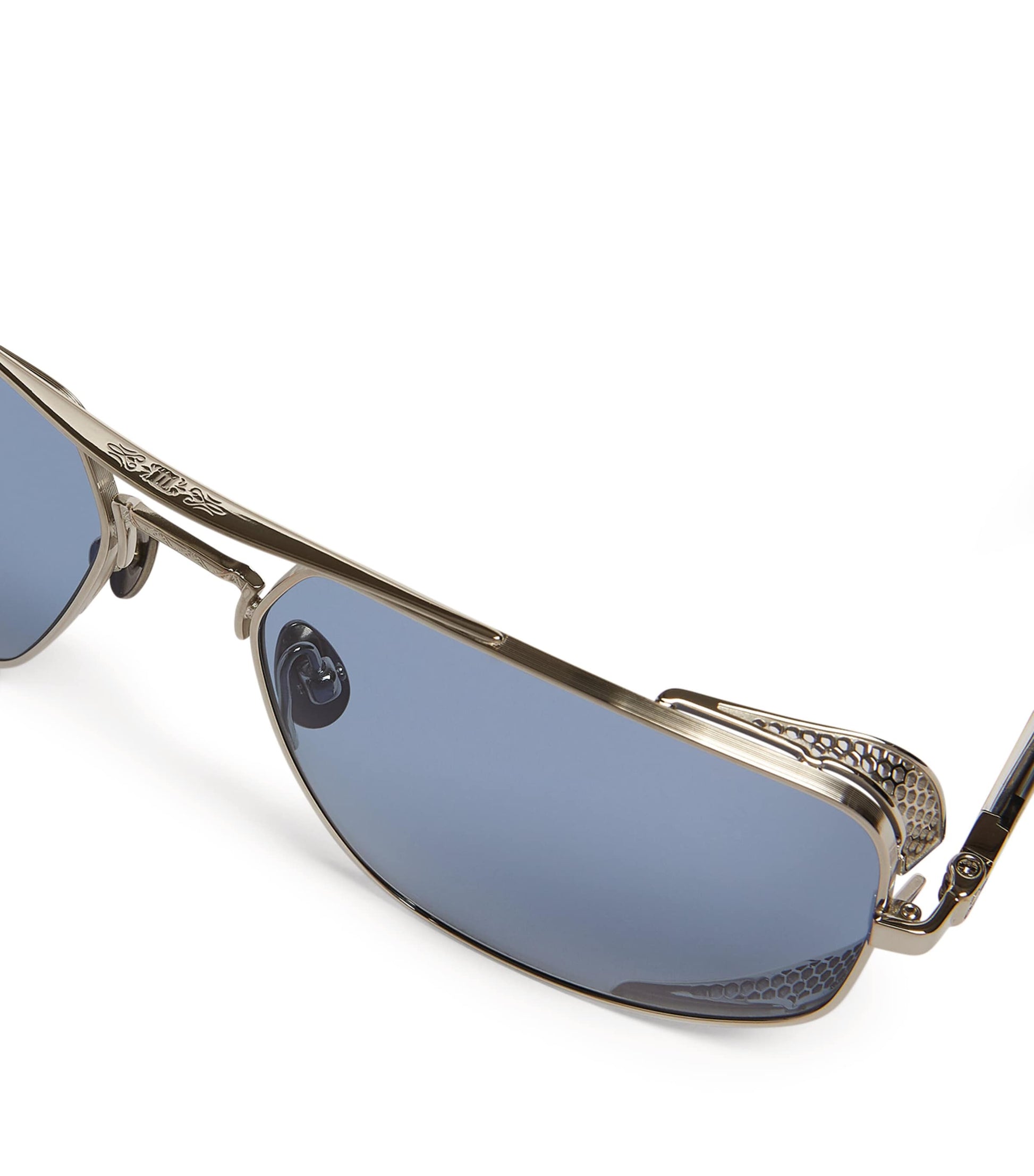 Side-Shield Aviator Sunglasses