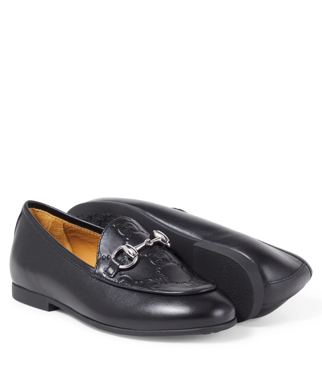 Gucci Kids - GG Horsebit leather loafers