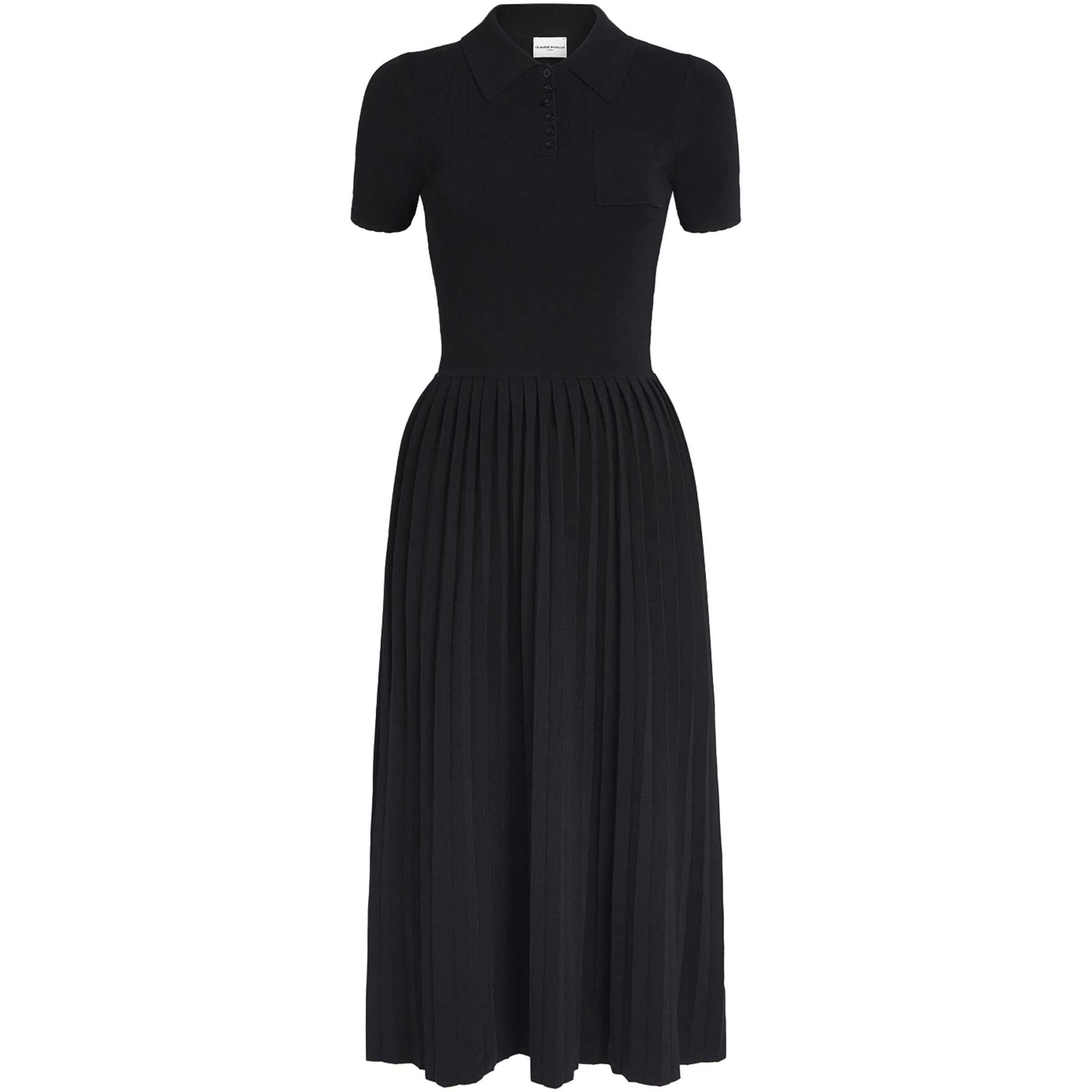 Claudie Pierlot Black Knitted Midi Dress