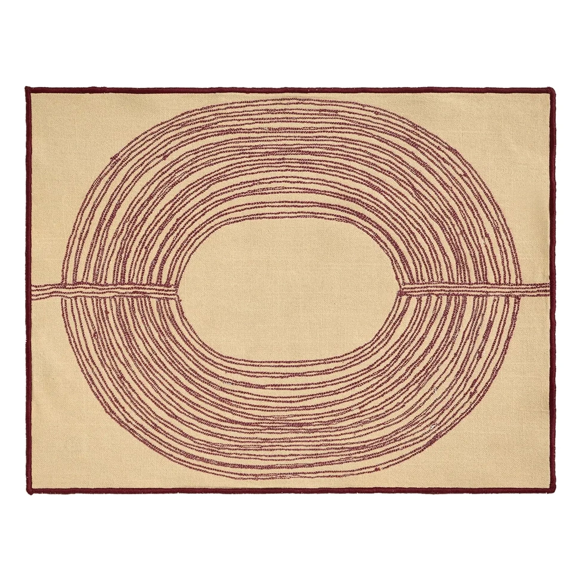 Maison Sarah Lavoine - Mirage embroidered placemat | Carmine red