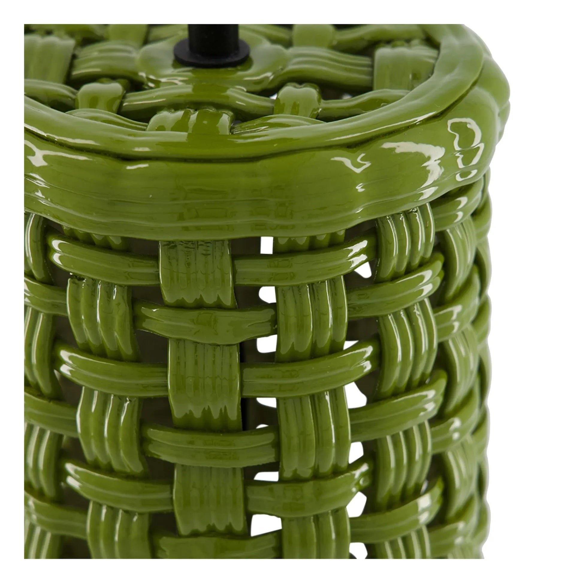 House of Capricorn - Cesta ceramic lamp base | Green