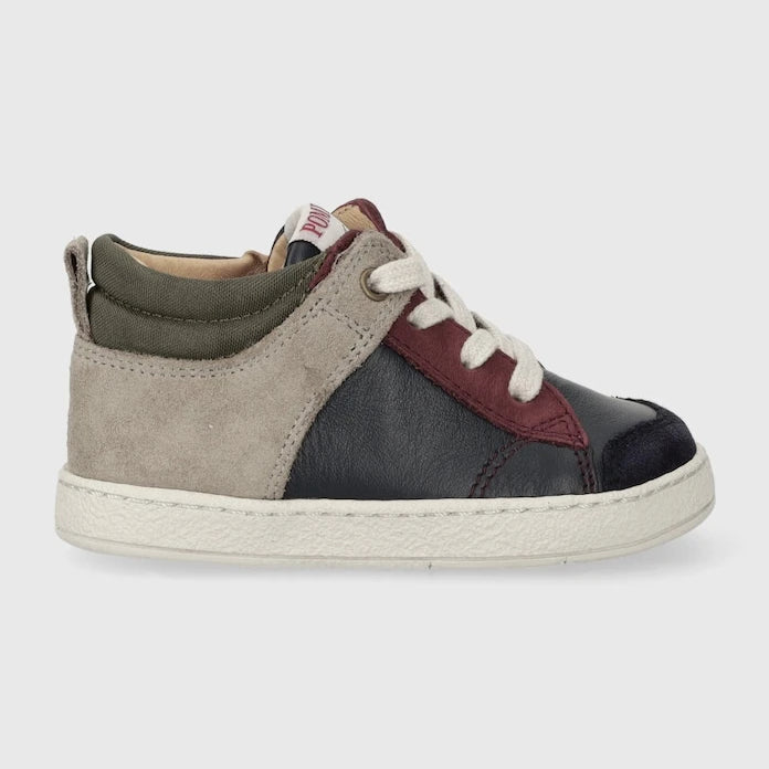 Детски половинки обувки от кожа Pom D'api MOUSSE ZIP TREK