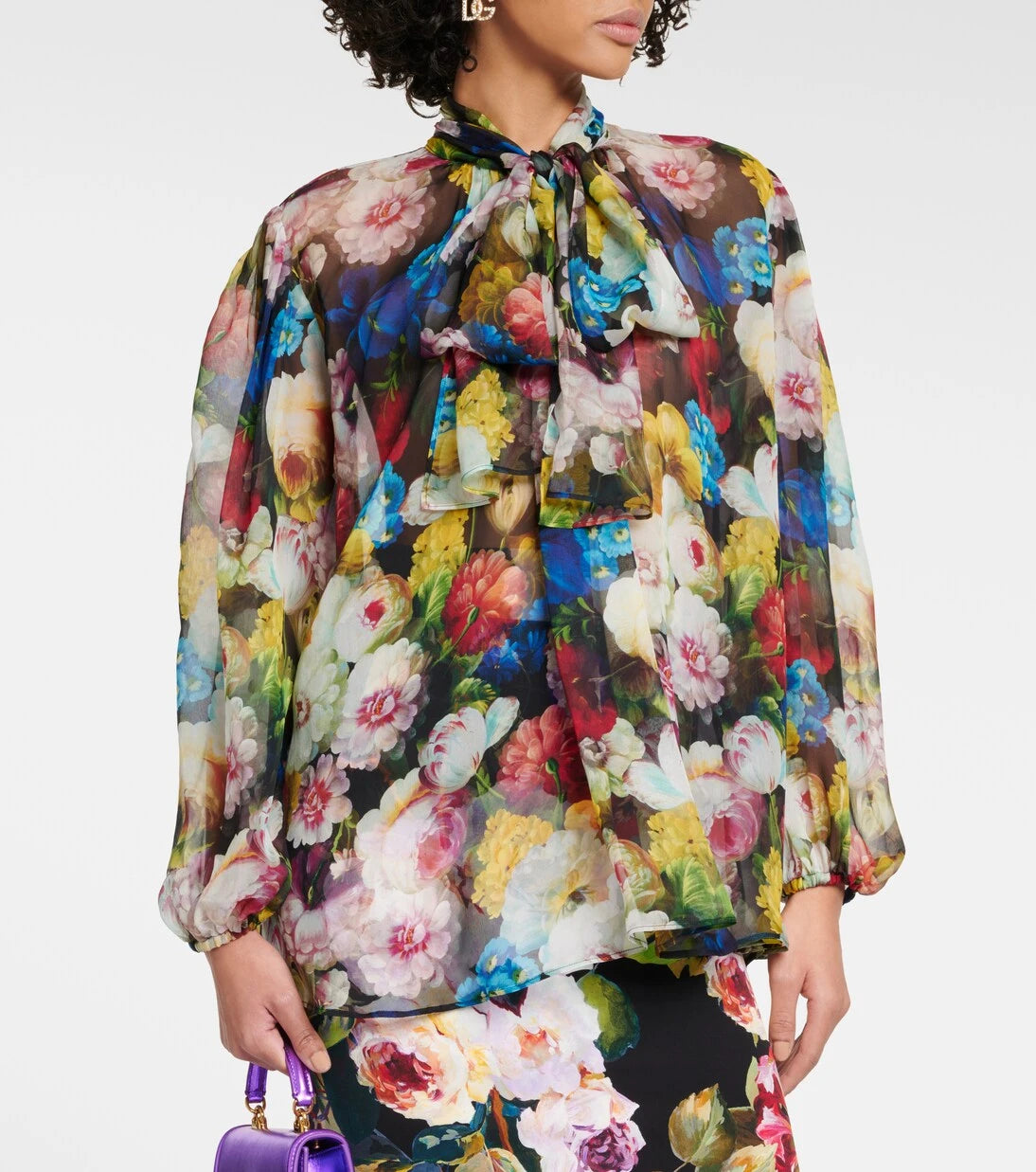 Dolce&Gabbana - Floral silk chiffon blouse