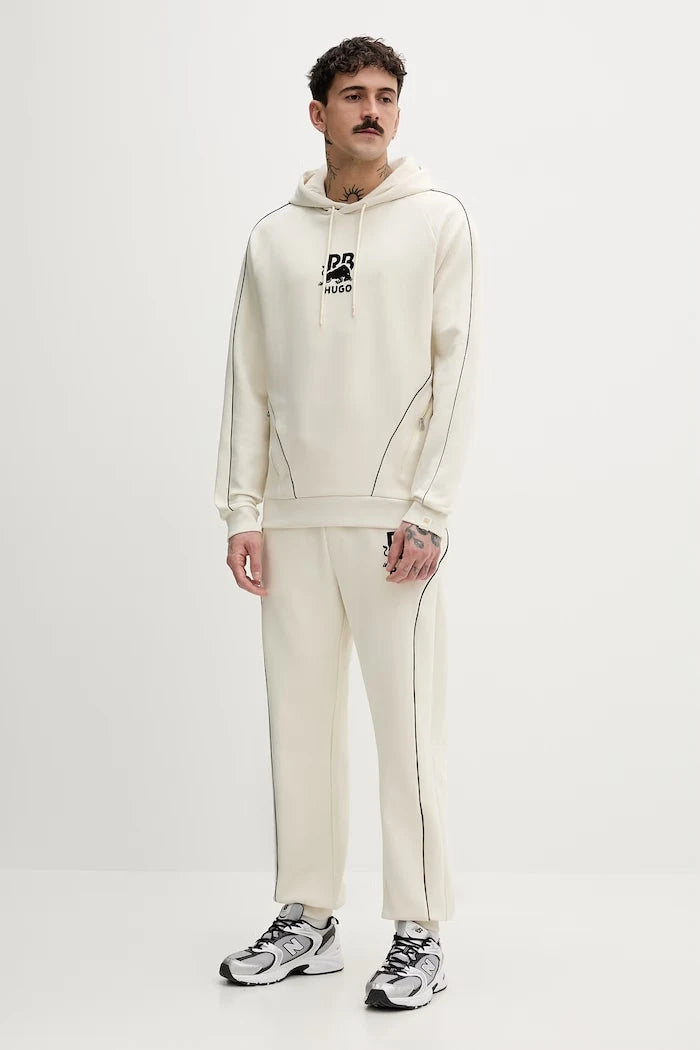 HUGO kapüşonlu erkek pamuk elastan Dofrentis_RB sweatshirt