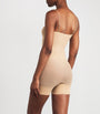 Sheer Seamless Strapless Shorts Bodysuit CLAY