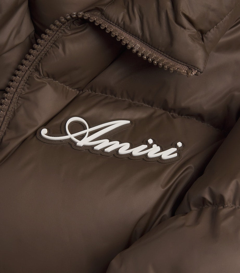 AMIRI Brown Down Bones Puffer Jacket