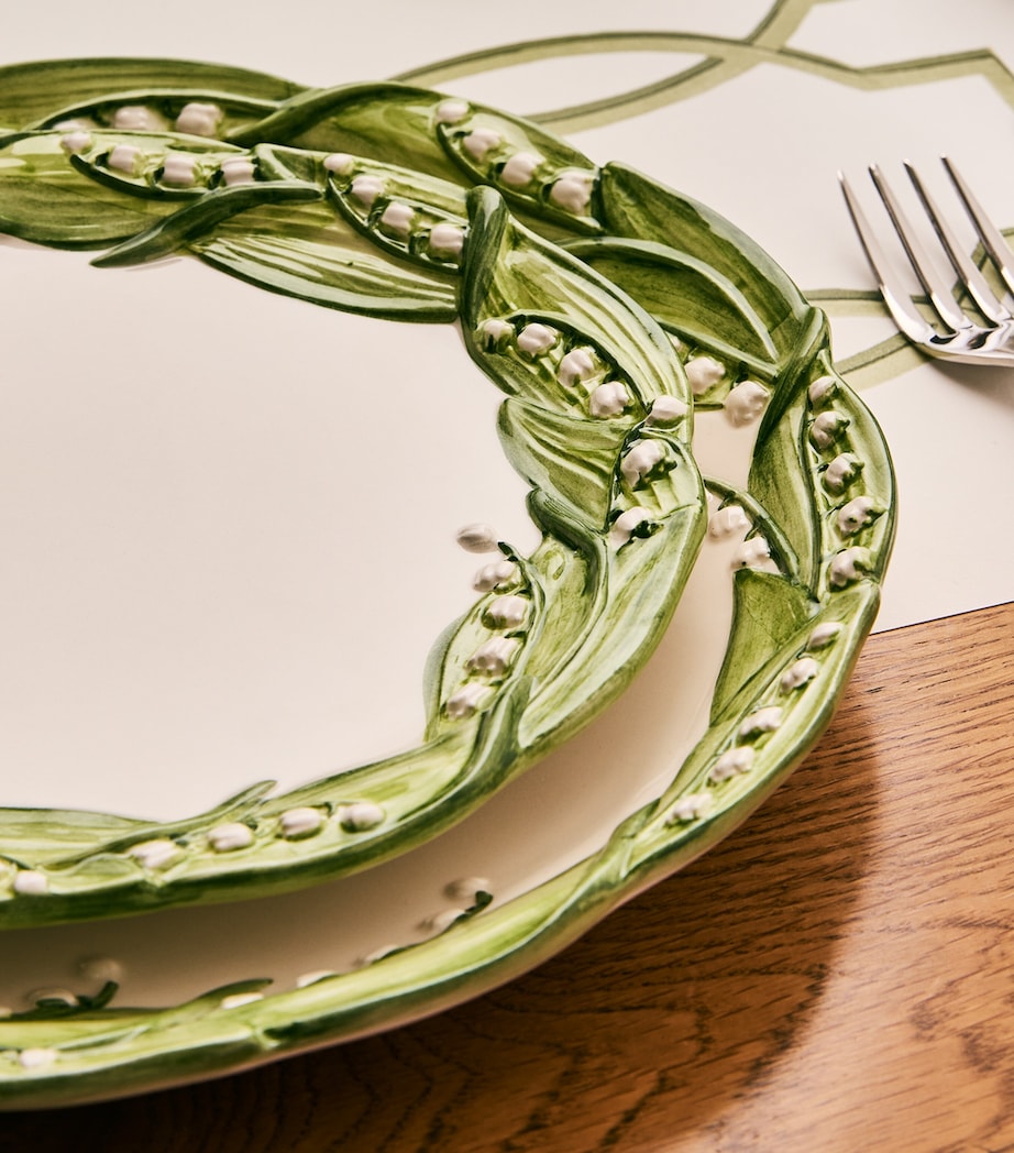 Les-Ottomans Lilly Of The Valley Charger Plate (32cm)