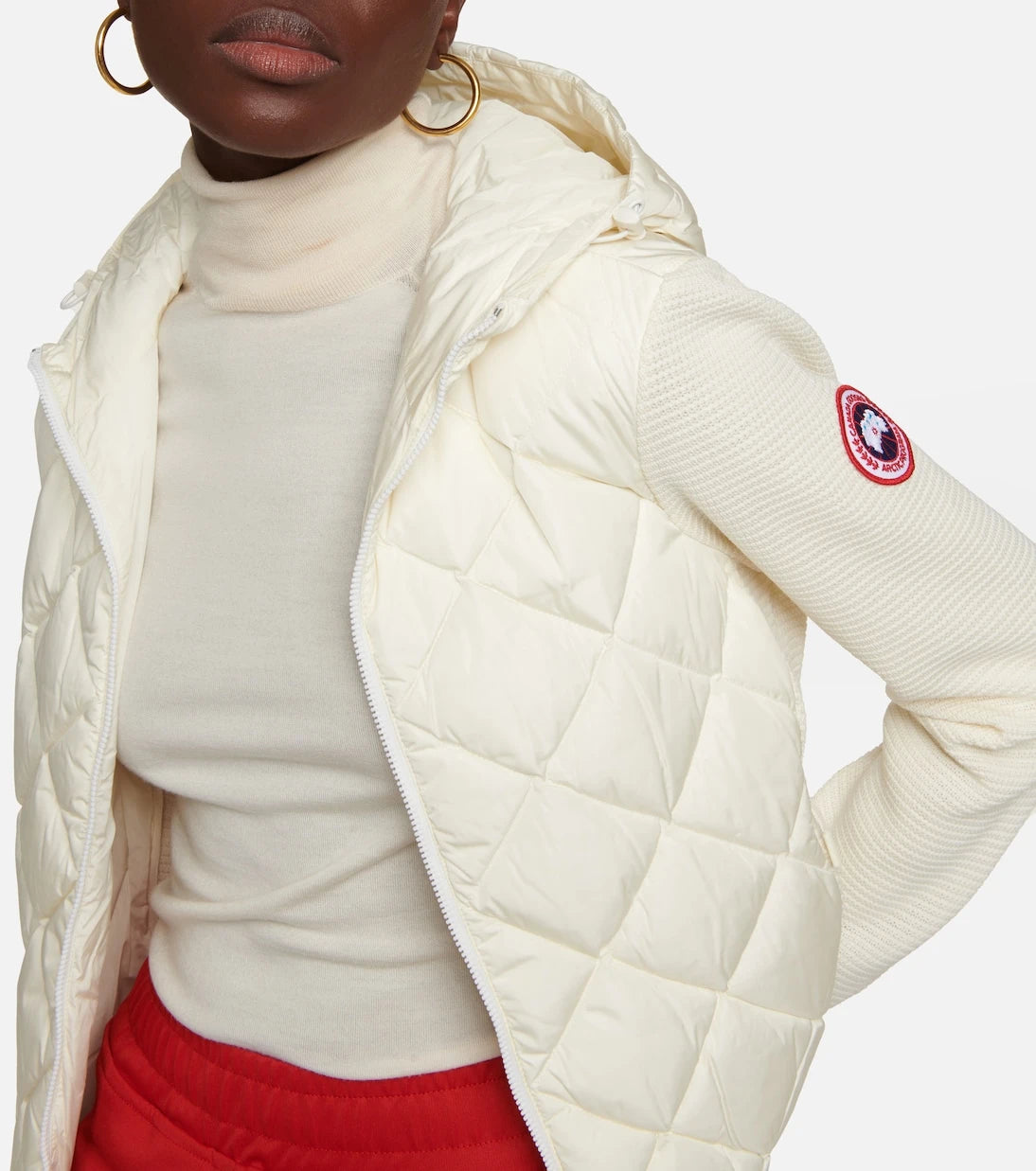 Canada Goose - سترة هودي صوفية HyBridge® مبطنة بالريش