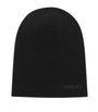 Black Cashmere Embroidered Logo Beanie
