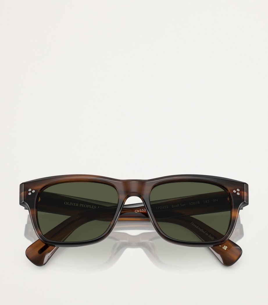 Oliver Peoples Brown Acetate Birell Sun Sunglasses