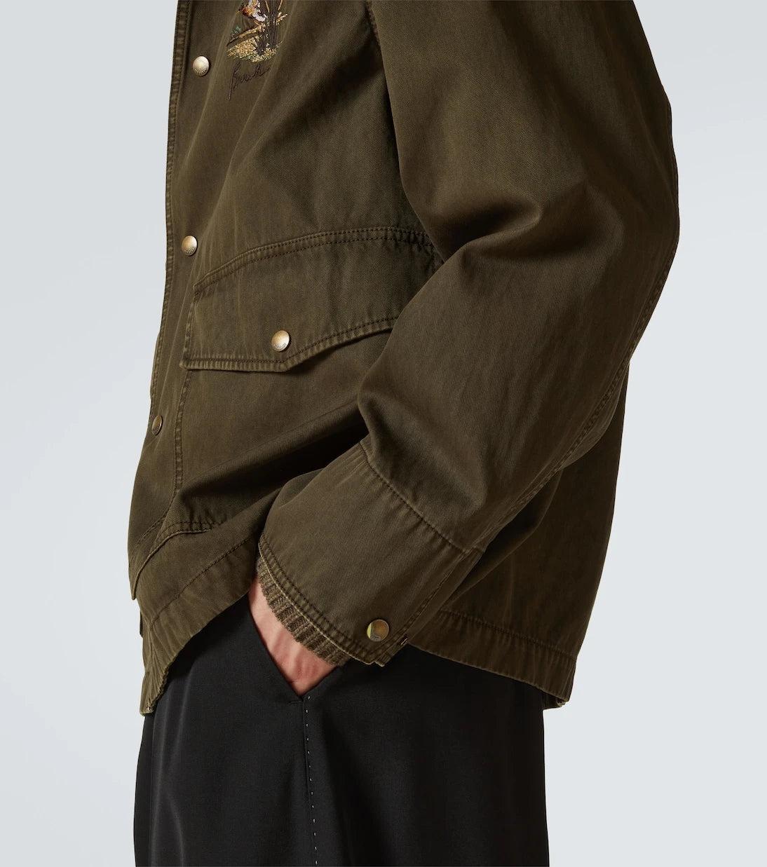 Burberry - Corduroy-trimmed cotton twill field jacket