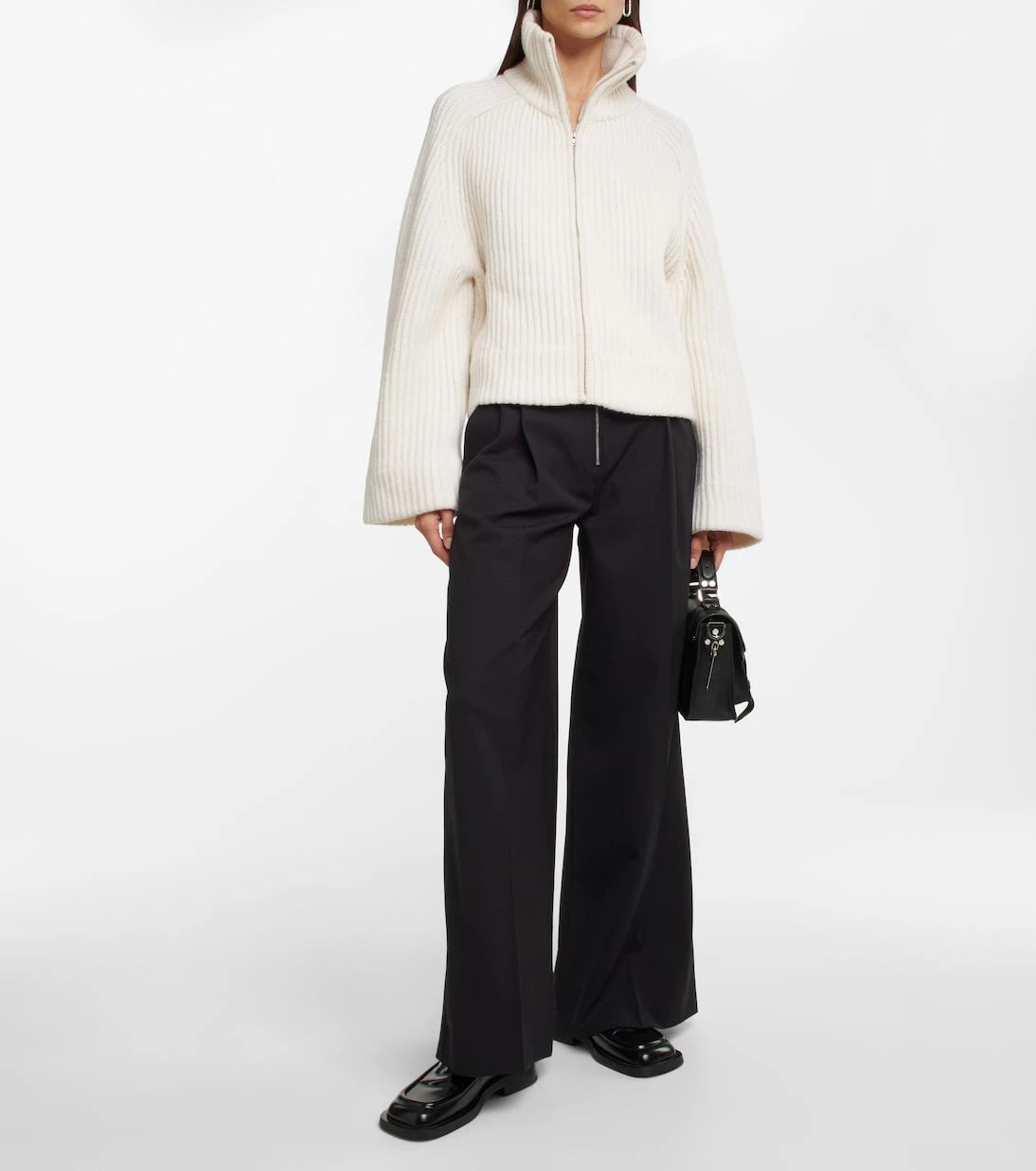 Proenza Schouler - High-rise wide-leg wool-blend pants